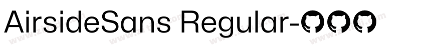 AirsideSans Regular字体转换